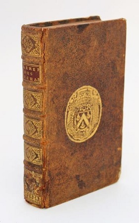 Ejemplo de superlibris grabado en la encuadernación