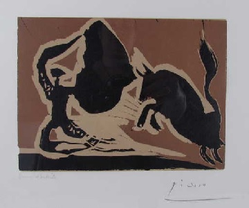 Gravure sur linoléum de Picasso