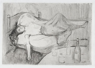 Drypoint print by Munch