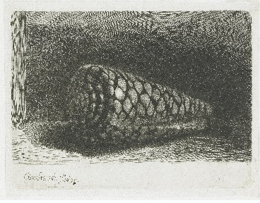 Drypoint print by Rembrandt